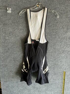 Castelli Cycling Bib Shorts Mens XL Black Padded Mesh Straps Bike Chamois